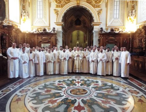 Padres estudantes do Pio Brasileiro visitam a Abadia de Montecassino